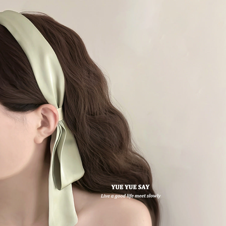 Wholesale Summer Vintage Milk Green Mixed Material Headband